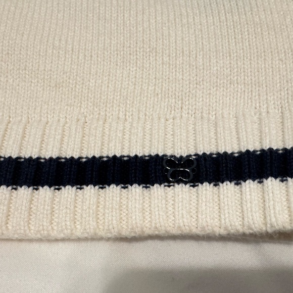 Aritzia Sunday Best - Quinn Sweater Vest - Whisper White/Admiral - Size XS - Picture 6 of 8